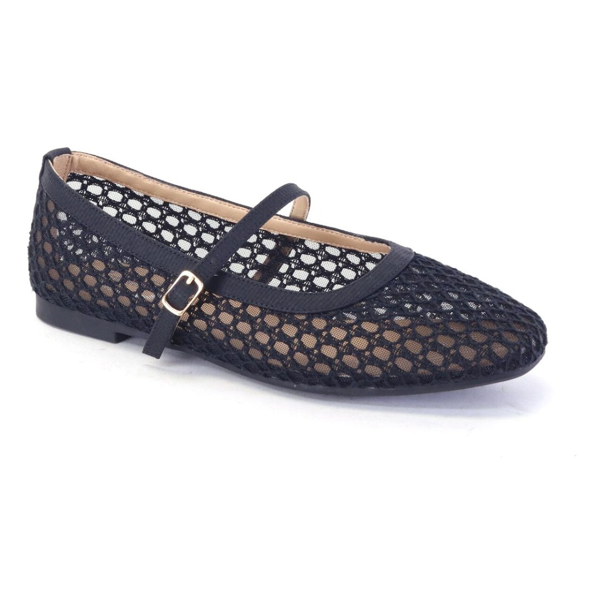 Mesh Mary Jane in Black